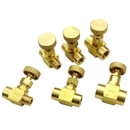 1 Stück NPT BSP Weiblich Männlich Messing 1000 PSI Sanitär Propan Manometer - Rückschlagventil-Set for zuverlässige Leistung(Type 5) von TAPAUVCK