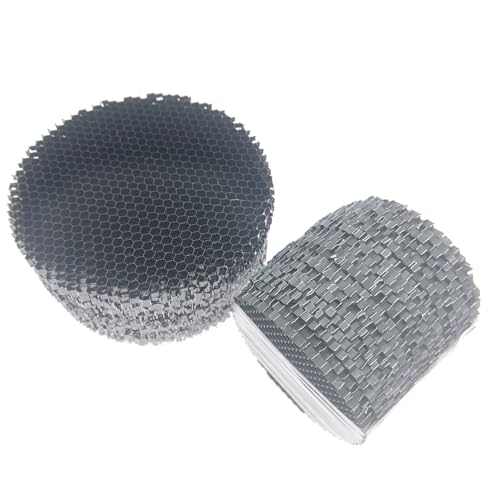 20 Stück LED-Lichtschutzhauben for weiches Licht – schwarze Aluminium-Wabengitter mit Blendschutz for Downlights, Strahler und mehr(45mm) von TAPAUVCK