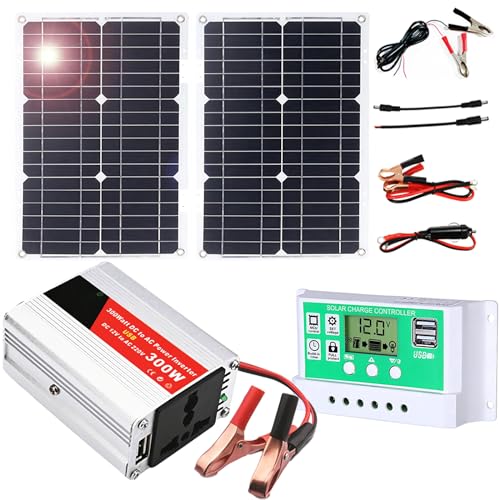 300-W-Off-Grid-Solarpanel-Kit mit 50-A-Controller und Wechselrichter for Wohnmobil, Boot, Camping und mehr(50W) von TAPAUVCK