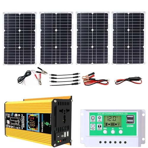 6000-W-Off-Grid-Solarstrom-Kit mit wasserdichtem 100-W-Panel und 50-A-Controller for Wohnmobile, Boote und den Notfallgebrauch(Unique Colour) von TAPAUVCK