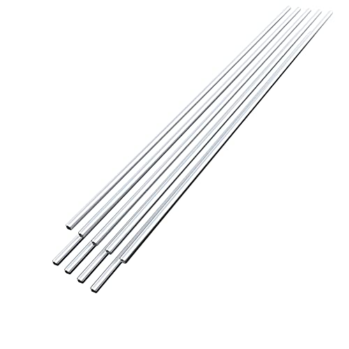 6061 Aluminium-Rundstäbe – Metallmaterial for Messergriffe und Heimwerkerprojekte – 500 mm Länge, mehrere Durchmesser verfügbar(6mmx9pcs) von TAPAUVCK