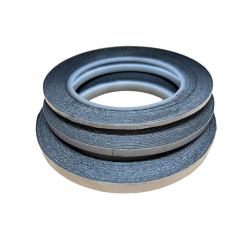 Doppelseitiges Klebeband auf Aluminiumbasis aus Kohlenstoff for Sem, Tem, Eds, Edax Rasterelektronenmikroskop, leitfähiges Kohlenstoffband, 1 Stück(3mm Width) von TAPAUVCK