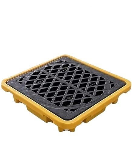 Modulare Auffangpalette – Stapelbares Tablett mit Ablauföffnung zur industriellen Leckkontrolle(26.6x26.6x5.9in) von TAPAUVCK