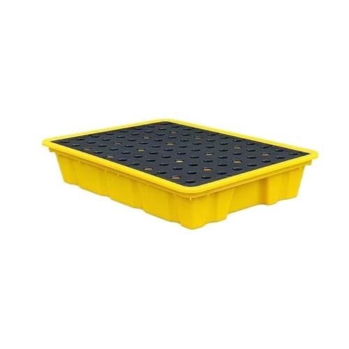 Modulare Auffangwanne for Fässer – 50 kg Tragkraft, Industrielle Auffangpalette for Garagen, Labore und Lager(4 L/33x33x5.8Cm) von TAPAUVCK