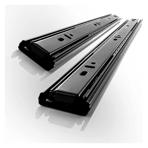 Robuste Schubladenführungen mit 45 mm Kugellagern, 45 kg, Vollauszug, sanftes Schließen, einfache Installation (1 Paar)(550mm) von TAPAUVCK
