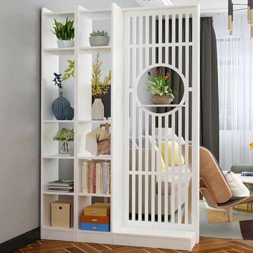 TAPAUVCK 1 Set minimalistisches Raumteiler-Bücherregal – Aufbewahrungsschrank for das Home Office – stilvolles Ausstellungsregal for die Eingangshalle(110x30x191cm) von TAPAUVCK