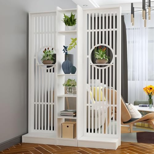 TAPAUVCK 1 Set minimalistisches Raumteiler-Bücherregal – Aufbewahrungsschrank for das Home Office – stilvolles Ausstellungsregal for die Eingangshalle(140x30x191cm) von TAPAUVCK