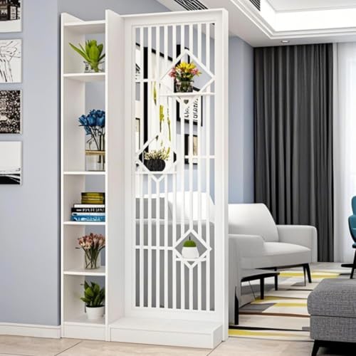 TAPAUVCK 1 Set stilvoller freistehender Raumteiler mit Regalen – multifunktionaler Sichtschutz und Bücherregal for Zuhause und Büro(100x30x200cm) von TAPAUVCK