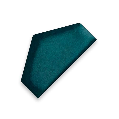 TAPHICEROS Halb Hex Wandpaneel Polsterpaneel, 26x15 cm, Links/Rechts, 1stk, VELUTTO 36, Marineblau, Wandkissen Halb Hexagon Wandpolster Kopfteil für Bett Gepolstert Polsterplatte 3 TAPHICEROS Halb Hex Wandpaneel Polsterpaneel, 26x15 cm, Links/Rechts, 1stk, VELUTTO 36, Marineblau, Wandkissen Halb Hexagon Wandpolster Kopfteil für Bett Gepolstert Polsterplatte 3 von TAPHICEROS