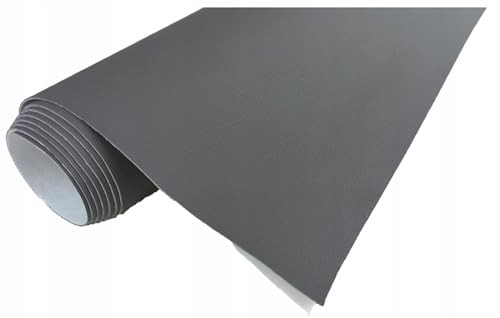 TAPHICEROS Leder Reparatur Set, Dunkelgrau 15 cm x 140 cm, Meterware Kunstleder Selbstklebend Lederreparatur Lederflicken Set Hochwertiges Lederflickenset für Autositz Sofa Möbel Bürostuhl von TAPHICEROS