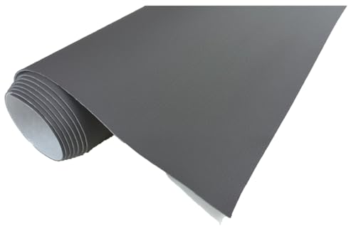 TAPHICEROS Leder Reparatur Set | Dunkelgrau, 200cm x 140cm | Meterware Kunstleder Selbstklebend Lederreparatur Lederflicken Set Hochwertiges Lederflickenset für Autositz Sofa Möbel Bürostuhl von TAPHICEROS