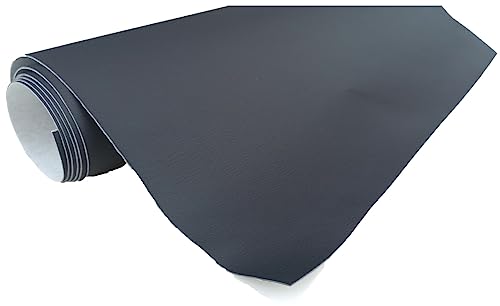 TAPHICEROS Leder Reparatur Set, Graphit, 200cm x 140cm, Meterware Kunstleder Selbstklebend Lederreparatur Lederflicken Set Hochwertiges Lederflickenset für Autositz Sofa Möbel Bürostuhl von TAPHICEROS