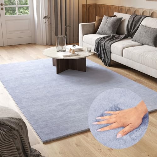 TAPISO Cuddle Teppich Hochflor Langflor Grau Hellgrau Shaggy Einfarbig rutschfest Waschbar Wohnzimmer Schlafzimmer Kinderzimmer ÖKOTEX 80 x 150 cm TAPISO Cuddle Teppich Hochflor Langflor Grau Hellgrau Shaggy Einfarbig rutschfest Waschbar Wohnzimmer Schlafzimmer Kinderzimmer ÖKOTEX 80 x 150 cm von TAPISO