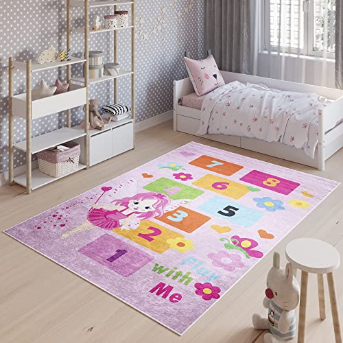TAPISO Emma Teppich Waschbar bei 30 Grad Fee Hüpfspiel Zahlen bedruckter Kinderteppich Antirutsch Kinderzimmer Jugendzimmer Modern ÖKO-TEX 160 x 230 cm TAPISO Emma Teppich Waschbar bei 30 Grad Fee Hüpfspiel Zahlen bedruckter Kinderteppich Antirutsch Kinderzimmer Jugendzimmer Modern ÖKO-TEX 160 x 230 cm von TAPISO