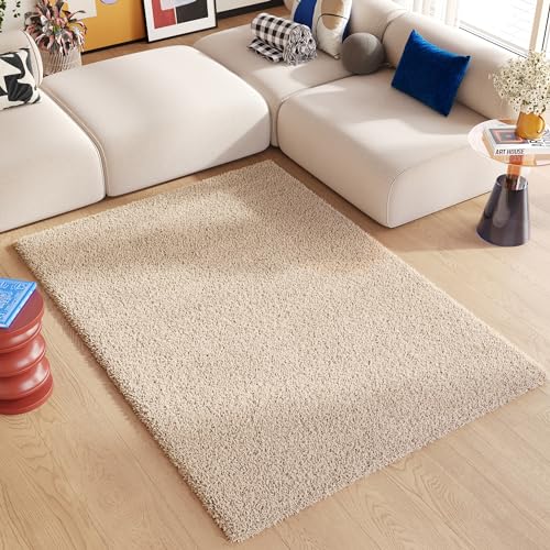 TAPISO Essence Teppich Hochflor Langflor Shaggy Dunkelbeige Rechteckig Super Weich Felloptik Schlafzimmer Wohnzimmer ÖKO-TEX 120 x 170 cm TAPISO Essence Teppich Hochflor Langflor Shaggy Dunkelbeige Rechteckig Super Weich Felloptik Schlafzimmer Wohnzimmer ÖKO-TEX 120 x 170 cm von TAPISO