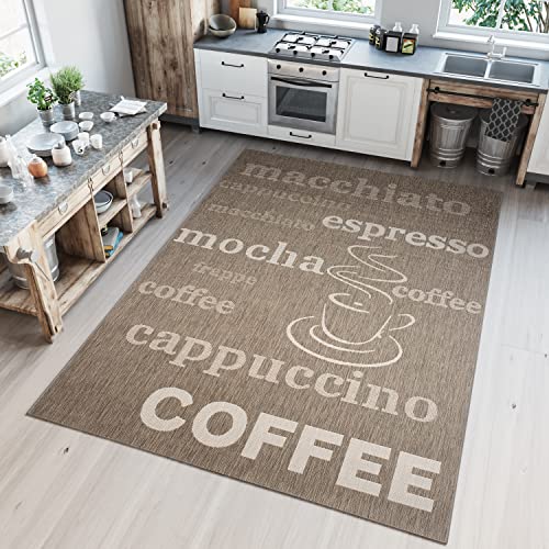 TAPISO Floorlux Teppich Küchenteppich Kurzflor Sisal Optik Flachgewebe Taupe Champagne Coffee Modern Design Wohnzimmer Küche Flur 200 x 290 cm TAPISO Floorlux Teppich Küchenteppich Kurzflor Sisal Optik Flachgewebe Taupe Champagne Coffee Modern Design Wohnzimmer Küche Flur 200 x 290 cm von TAPISO