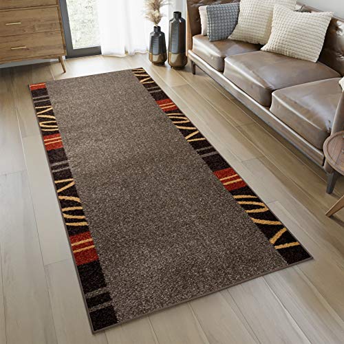 TAPISO JAWA Läufer Teppich Flur Brücke Meliert Modern Kurzflor Braun Rot Gelb Streifen Linien Muster Designer Wohnzimmer ÖKOTEX 80 x 140 cm TAPISO JAWA Läufer Teppich Flur Brücke Meliert Modern Kurzflor Braun Rot Gelb Streifen Linien Muster Designer Wohnzimmer ÖKOTEX 80 x 140 cm von TAPISO