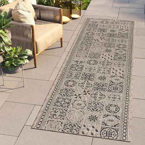 TAPISO Melissa Teppich Läufer Flur Outdoor Indoor Braun Schwarz Modern Mosaik UV-beständig Wetterfest Balkon Terrasse Wohnzimmer ÖKO-TEX 100 x 220 cm TAPISO Melissa Teppich Läufer Flur Outdoor Indoor Braun Schwarz Modern Mosaik UV-beständig Wetterfest Balkon Terrasse Wohnzimmer ÖKO-TEX 100 x 220 cm von TAPISO