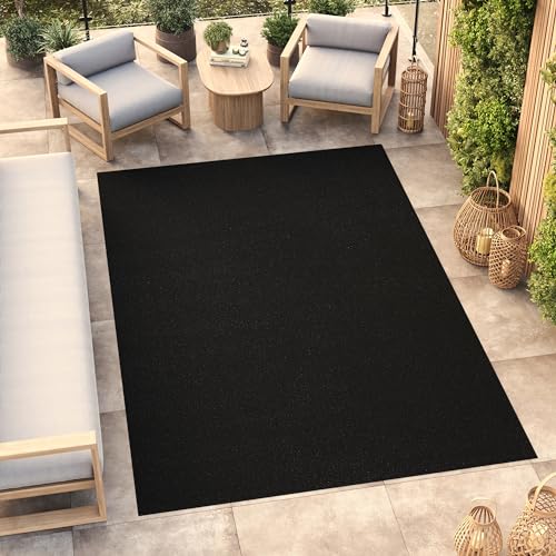 TAPISO Mono Teppich Kurzflor Schwarz Einfarbig Indoor Outdoor Wohnzimmer Schlafzimmer Kinderzimmer UV-beständig Modern Design ÖKO-TEX 160 x 220 cm TAPISO Mono Teppich Kurzflor Schwarz Einfarbig Indoor Outdoor Wohnzimmer Schlafzimmer Kinderzimmer UV-beständig Modern Design ÖKO-TEX 160 x 220 cm von TAPISO