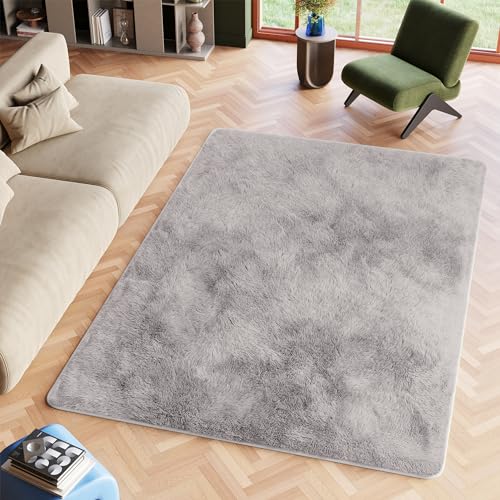 TAPISO Silk Teppich Shaggy rutschfest Grau Einfarbig Antirutsch Hochflor Langflor Weich Modern Schlafzimmer Wohnzimmer Bedvorleger ÖKO-TEX 80 x 150 cm TAPISO Silk Teppich Shaggy rutschfest Grau Einfarbig Antirutsch Hochflor Langflor Weich Modern Schlafzimmer Wohnzimmer Bedvorleger ÖKO-TEX 80 x 150 cm von TAPISO