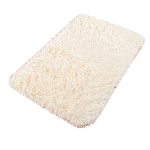 TAPISO Sunrise Teppich Badematte Badvorleger Badteppich Badezimmer Shaggy Hochflor Langflor rutschfest Creme Soft Microfibra 60 x 100 cm TAPISO Sunrise Teppich Badematte Badvorleger Badteppich Badezimmer Shaggy Hochflor Langflor rutschfest Creme Soft Microfibra 60 x 100 cm von TAPISO