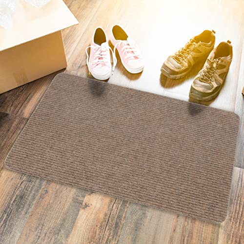 TAPISO Tidy Fußmatte Türvorleger Braun Eingangstürmatte Schmutzfänger Eingang Flur Haustür rutschfest Türmatte Wasserfest 40 x 60 cm von TAPISO