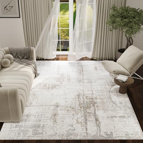 TAPISO Trend Teppich Kurzflor - Moderner Teppich Hochwertig- Eleganter Wohnzimmerteppich in Creme Grau mit Braun Grau- Streifen Verwischt- Pflegeleichter Teppich - Oeko-TEX 80 x 150 cm TAPISO Trend Teppich Kurzflor - Moderner Teppich Hochwertig- Eleganter Wohnzimmerteppich in Creme Grau mit Braun Grau- Streifen Verwischt- Pflegeleichter Teppich - Oeko-TEX 80 x 150 cm von TAPISO