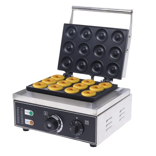 12 Grid Donutmaker, 1550W Donut Maker, Donut Maker, Antihaftbeschichtung, Mini-Donuts perfekt für Frühstück, Snacks, Desserts 12 Grid Donutmaker, 1550W Donut Maker, Donut Maker, Antihaftbeschichtung, Mini-Donuts perfekt für Frühstück, Snacks, Desserts von TAPMING