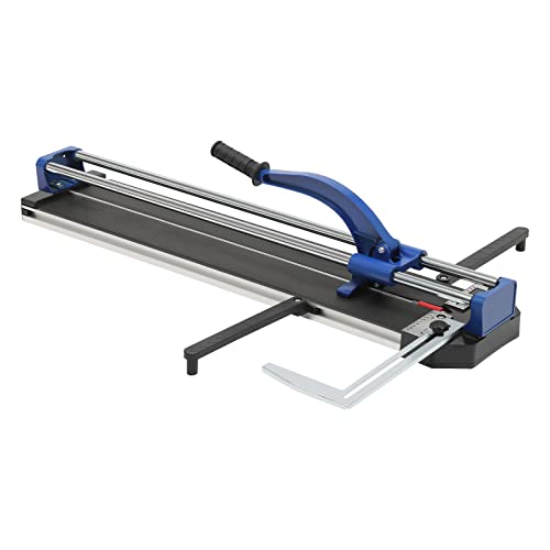 80 cm Fliesenschneider,Doppelschienen-Fliesens-chneider,Porzellan-/Keramik-Schneider,Wandfliesenschneider mit Infrarot-Positionierung,Manueller Fliesens-chneider,Für präzises Schneiden (Blau) von TAPMING