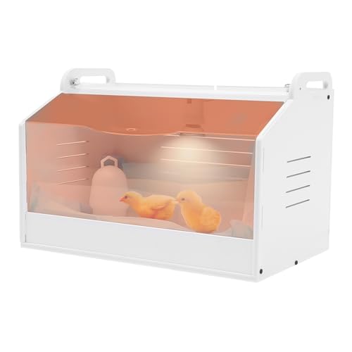 Brutinkubator Küken Aufzucht Box, Kükenwärmebox Inkubatoren, Kükenhaus Brutinkubator Küken mit Wärmelampe, für Geflügel, Reptilien, Kleintiere 48x30x30cm von TAPMING