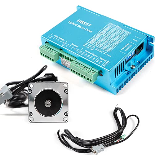 Digitaler Schrittmotor-Treiber Digital Microstep Driver 3.6NM Nema 23Closed Loop Hybrid Stepper Motor 2-Phase Servo Motor Driver HBS57 von TAPMING