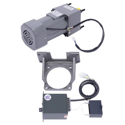 Frequenzumrichtermotor Getriebemotor 250W 135rpm Mit Reduktionsgetriebe Gouverneur Und Halterung Aluminiumlegierung Stahl Grau von TAPMING