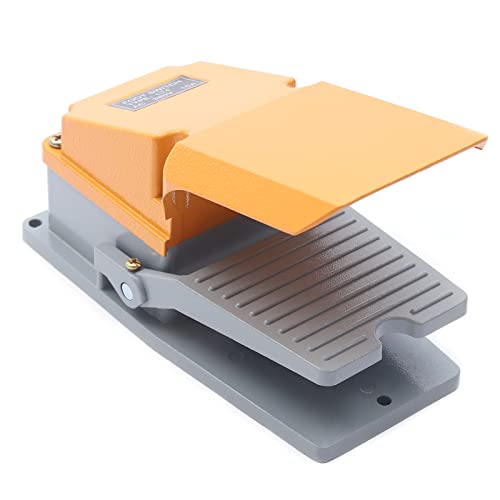 Industrielle Fußschalter, Aluminiumgehäuse und rutschfester Gummibodenm, Tretschalter, Fusschalter, Metall Fußpedal, Ideal für Maschinen oder Lampen Industrielle Fußschalter, Aluminiumgehäuse und rutschfester Gummibodenm, Tretschalter, Fusschalter, Metall Fußpedal, Ideal für Maschinen oder Lampen von TAPMING