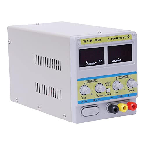 Labornetzgerät Programmierbares Labornetzgerät DC 0-30V 5A LED-Anzeige Stabilisiertes Schaltnetzteil Strommessgerät Überlast & Kurzschlussfestfür DIY Elektronik Tests Reparaturen und Forschung von TAPMING