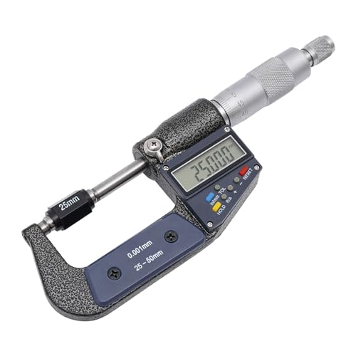 Micrometer Digitale Bügelmessschrauben Messbereich 25-50 mm LCD Digitale Mikrometer Mikrometerschieber Zoll Metrische Messung von TAPMING