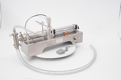 Pneumatische Abfüllmaschine 304 Edelstahl Horizontale pneumatische Flüssige Füllmaschine 100-1000ml 0.4-0.6mpa Einzelkopf Mit Netzkabel and Befestigungsbügel von TAPMING