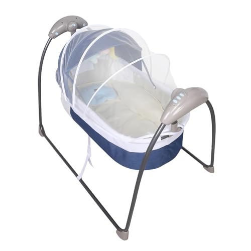 TAPMING Elektrische Wiege Multifunktionale Wiege Baby Elektrische Smart Cradle Mit Zwei Steuerungsmodi Und Musik Mit Fernbedienung and Adapter von TAPMING