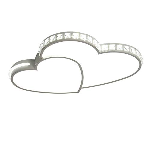 TAPMING LED Deckenleuchte 24W herzförmiges Design Deckenlampe Modern Schlafzimmer Deckenlampe moderne Deckenbeleuchtung Deckenbeleuchtung Kronleuchter Lampe 52 * 40 * 6cm von TAPMING