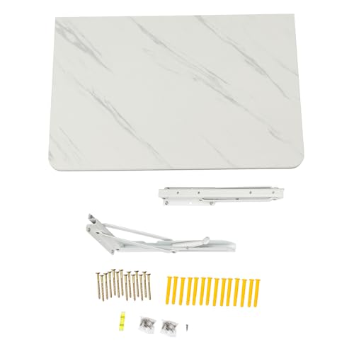 TAPMING Wandtisch klappbar Faltbarer Küchentisch und Schwebender Schreibtisch Tragfähigkeit Innerhalb 30kg/66.14 lbs Wandbefestigung MDF-Klapptisch 60 * 40cm von TAPMING