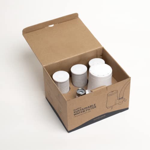 TAPP Water EcoPro (TAPP 2) - Nachhaltiger Leitungswasser Filter. Hervorragend schmeckendes Wasser. Wasserfilter gegen Kalk & +100 Substanzen - Kein Werkzeug erforderlich (EcoPro+4 Nachfüllkartuschen) von TAPP Water