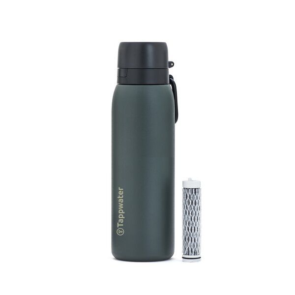 TAPP Water Tappwater BottlePro Adventure - Wasserflasche 750ml. Thermoflasche mit Filter, filtert 99,99% der Krankheitserreger. Für nicht trinkbares Wasser. Wiederverwendbare Flasche aus BPA-freiem Edelstahl. von TAPP Water