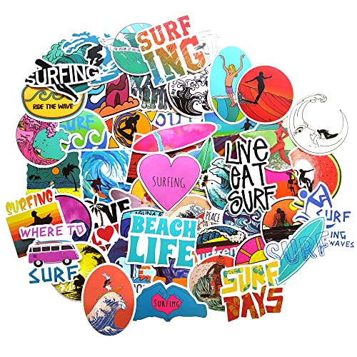 Aufkleber Surf Vinyl Surfen Geschenke Surfbrett Aufkleber tragbar für Wasserflaschen Motorrad Auto Skate Skateboard Aufkleber Surf Vinyl Surfen Geschenke Surfbrett Aufkleber tragbar für Wasserflaschen Motorrad Auto Skate Skateboard von TARIFA UNITED