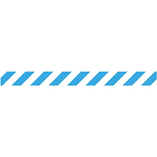 Djois, 197501 - Boden-Klebeband, 90x1000mm, Blau, Weiß, 1 Stück, Selbstklebend, Rutschfest, Hohe Haltbarkeit, Innenbereich, Raumabgrenzung, Warteschlangenmanagement, Durchgangsbereiche von Djois