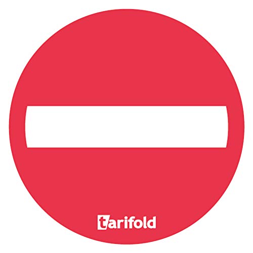 Tarifold Fr 7999825- Beschilderungsaufkleber Piktogramm "Keine Richtung" Ø 50 mm, Rot / Weiß | Glatte Oberflächen - Hochleistungsklebstoff (Lot 10 Stück) von TARIFOLD
