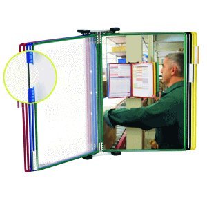 Tarifold Wandsichttafelsystem A4 10 Sichttafeln farbig sortiert 4-farbige Verpackung von TARIFOLD