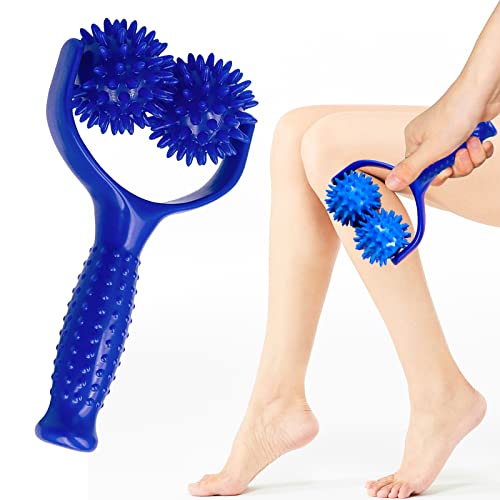 TARKDAK 2 Massagebälle Massage Roller, Massageroller mit Griff und Noppen Selbstmassagerolle, Massagegerät Fascia Ball für Rücken Beine Füße Hände Muskelschmerzen TARKDAK 2 Massagebälle Massage Roller, Massageroller mit Griff und Noppen Selbstmassagerolle, Massagegerät Fascia Ball für Rücken Beine Füße Hände Muskelschmerzen von TARKDAK