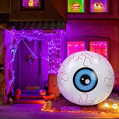 TAROME Halloween Augäpfel Aufblasbarer Halloween Augapfel Large Dekoration Gruselige Augen Deko für Halloweeparty Indoor Outdoor Garten Rasen Spukhaus TAROME Halloween Augäpfel Aufblasbarer Halloween Augapfel Large Dekoration Gruselige Augen Deko für Halloweeparty Indoor Outdoor Garten Rasen Spukhaus von TAROME