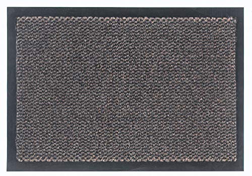 TARRÉS Saphir Fußmatte, 60 x 90 cm, 100 % Polypropylen, Staub- und rutschfest, Braun von TARRÉS