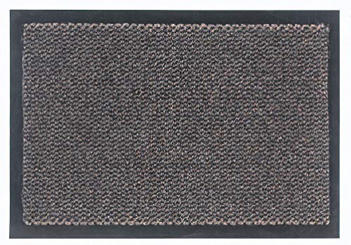 TARRÉS Saphir Fußmatte, 60 x 90 cm, 100% Polypropylen, Staub- und rutschfest, Braun von TARRÉS