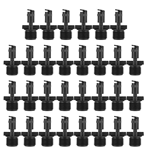TARSHYRY 30pcs G1/2 Männlicher Gewinde 180 ° Sprühdüse Fantype Sprinkler Garten Bewässerung Sprinkler Bewässerung Düsen Sprinklerdüsen Bewässerungsanpassung Bewässerungsspray -Sprühdüse von TARSHYRY